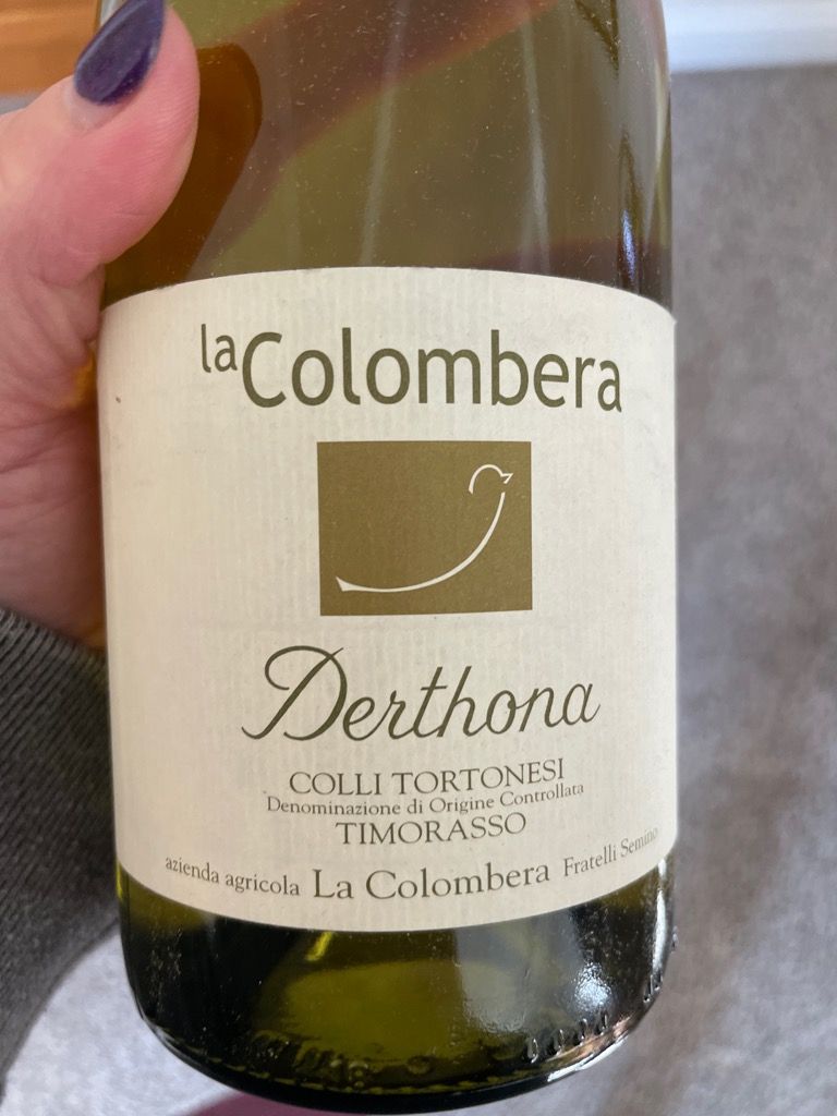 2019 La Colombera Timorasso Colli Tortonesi Derthona Italy Piedmont 