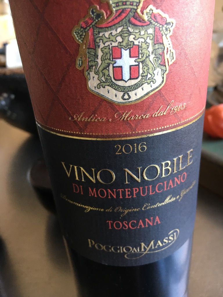 2016 Carrara Vino Nobile di Montepulciano, Italy, Tuscany ...