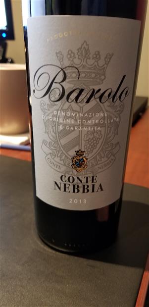 2013 Conte Nebbia Barolo, Italy, Piedmont, Langhe, Barolo - CellarTracker