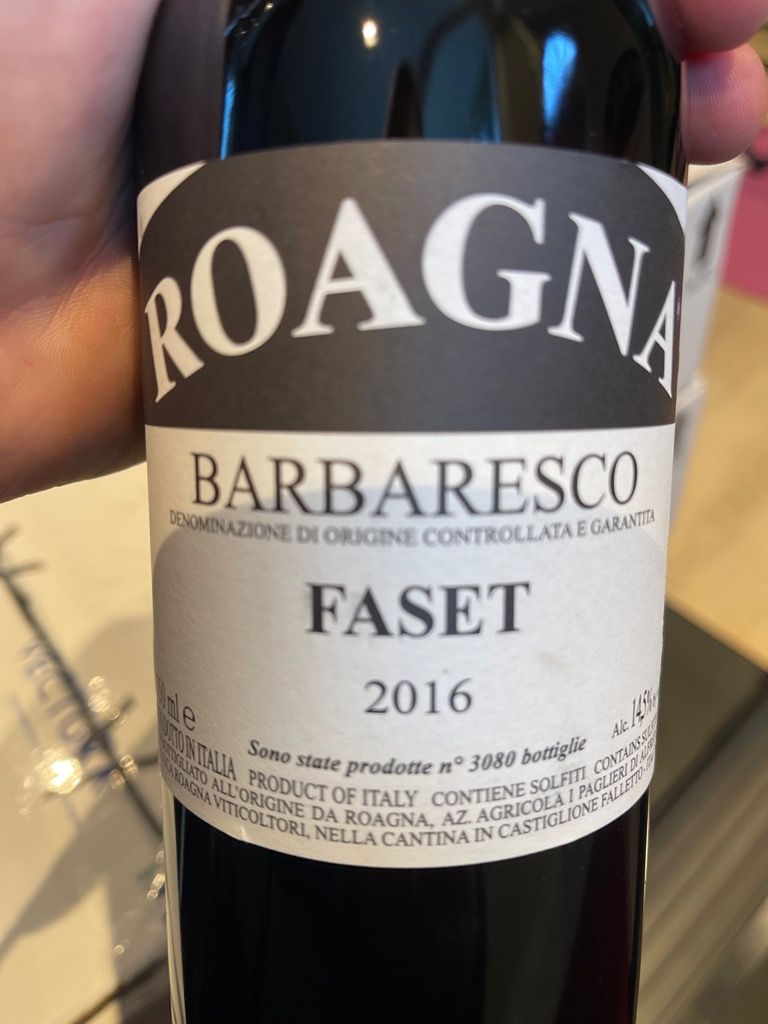 2016 Roagna Barbaresco Faset - CellarTracker