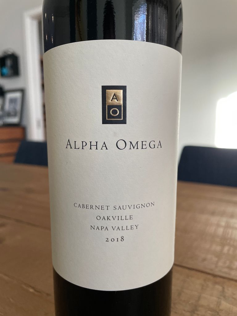 2018 Alpha Omega Cabernet Sauvignon Oakville CellarTracker