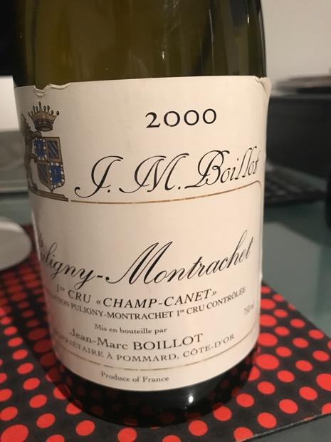【35％OFF】 2000 J.M. Boillot Puligny-Montrachet 1er Cru Champs Canet ワイン