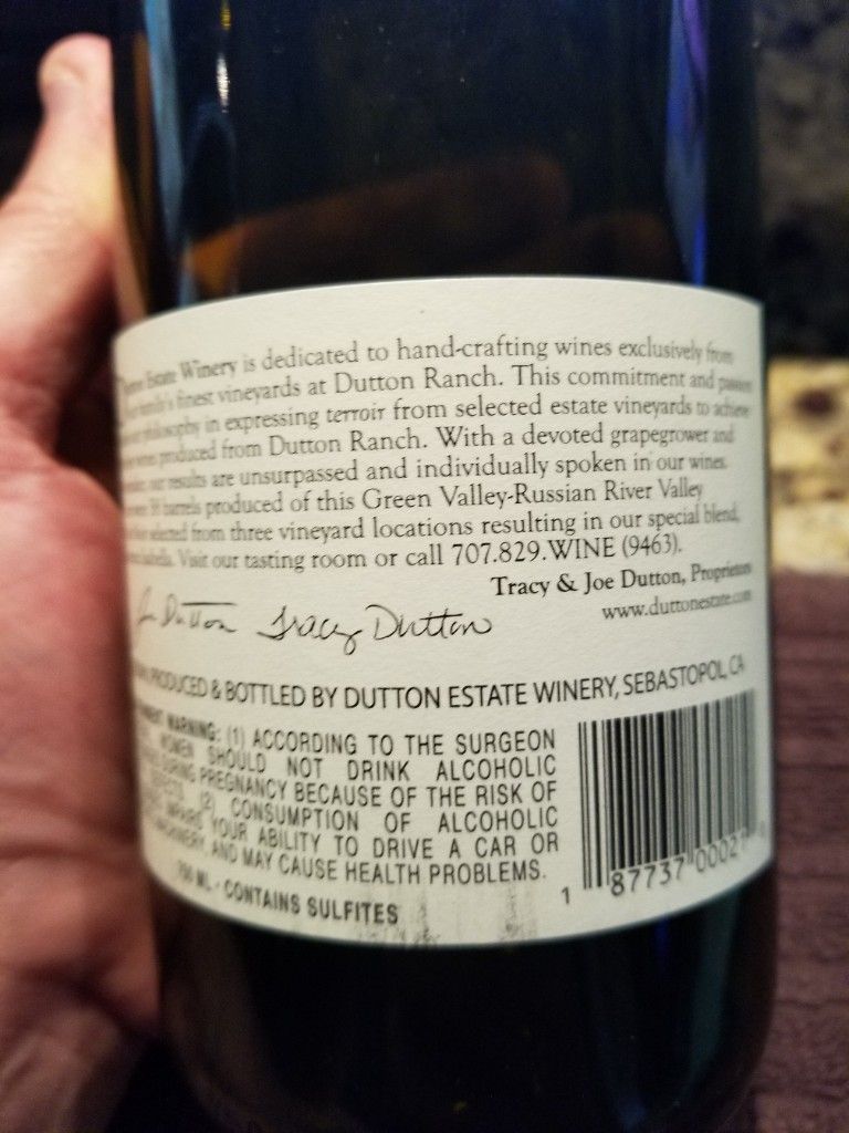 2014 Dutton Estate Pinot Noir Karmen Isabella Dutton Ranch, USA