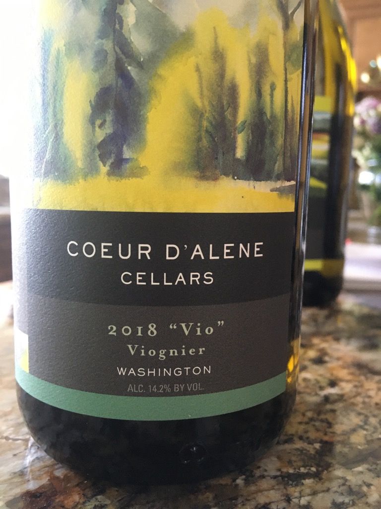 2017 Coeur d'Alene Cellars Viognier, USA, Washington CellarTracker