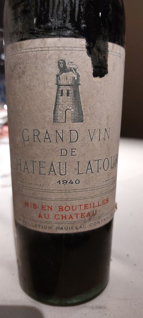 1940 Château Latour Grand Vin - CellarTracker