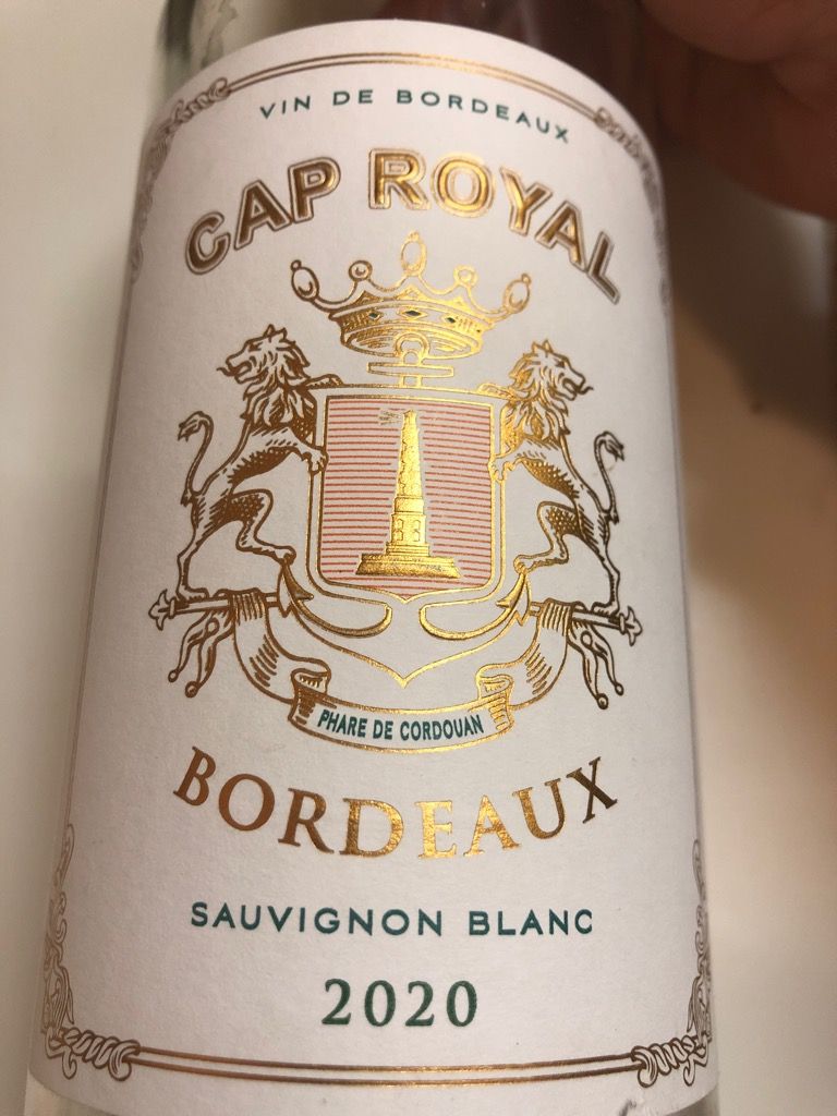 2021 Cap Royal Bordeaux Blanc, France, Bordeaux CellarTracker