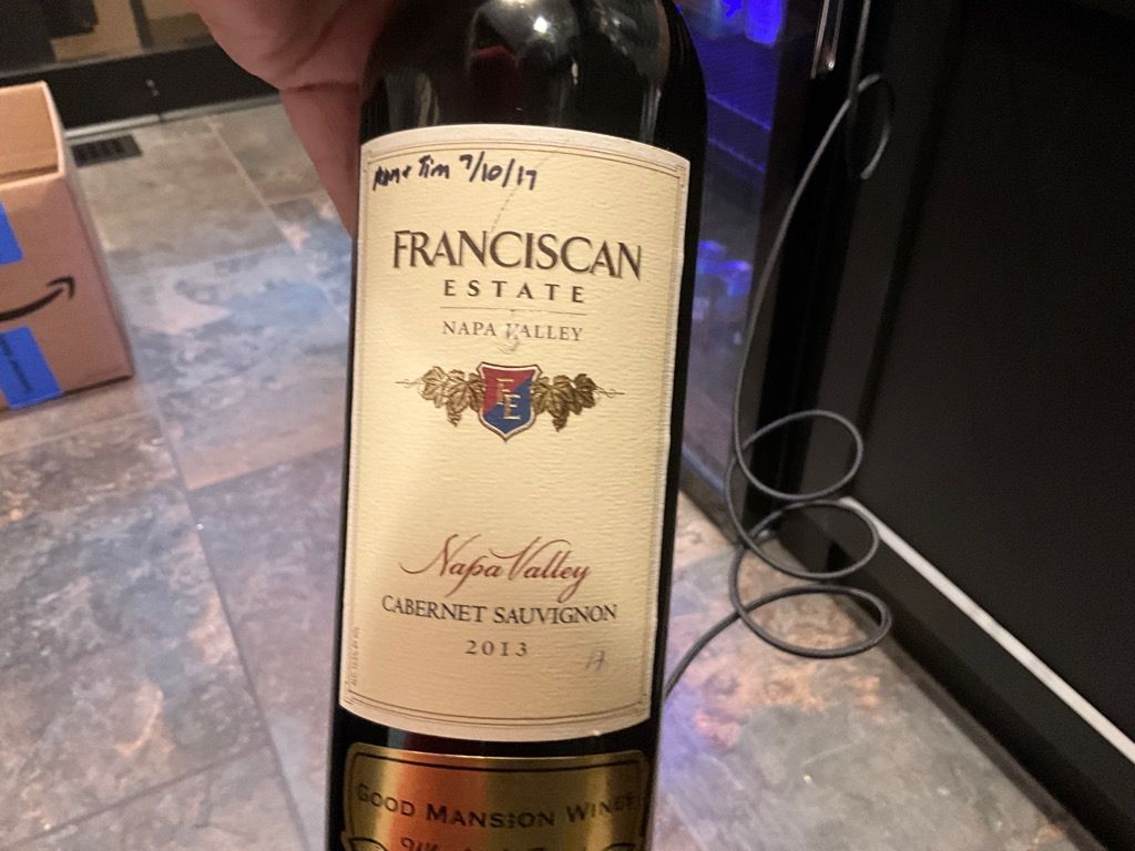 2013 Franciscan Estate Cabernet Sauvignon - CellarTracker