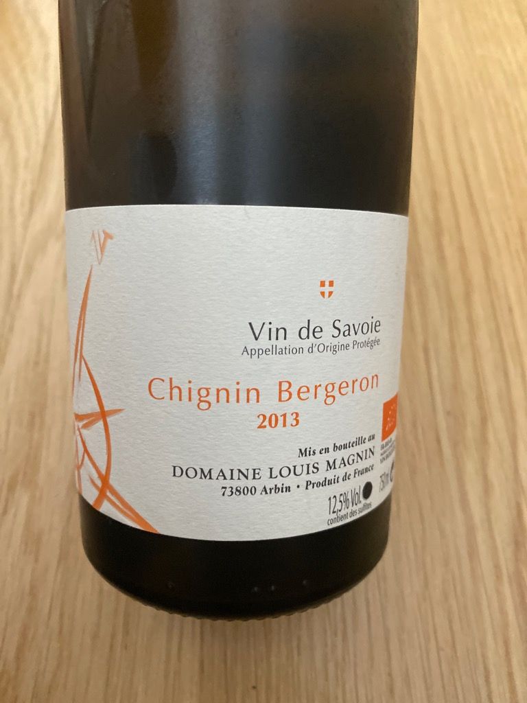 2013 Domaine Louis Magnin Vin de Savoie ChigninBergeron, France