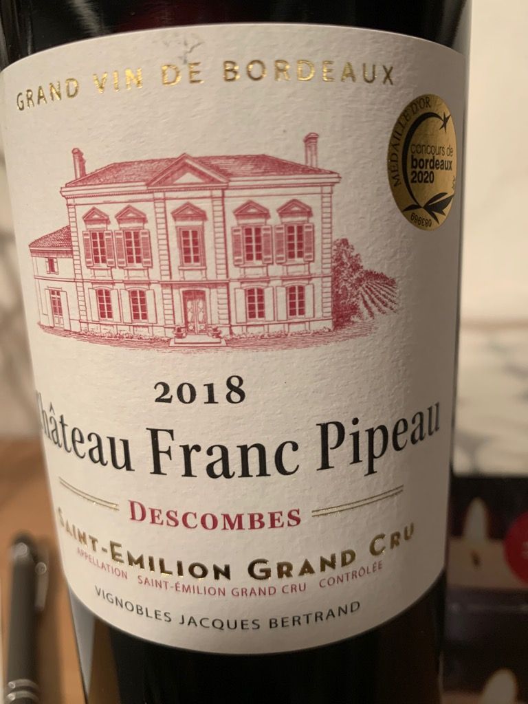 NV Château Franc Pipeau, France, Bordeaux, Libournais, St. Émilion ...