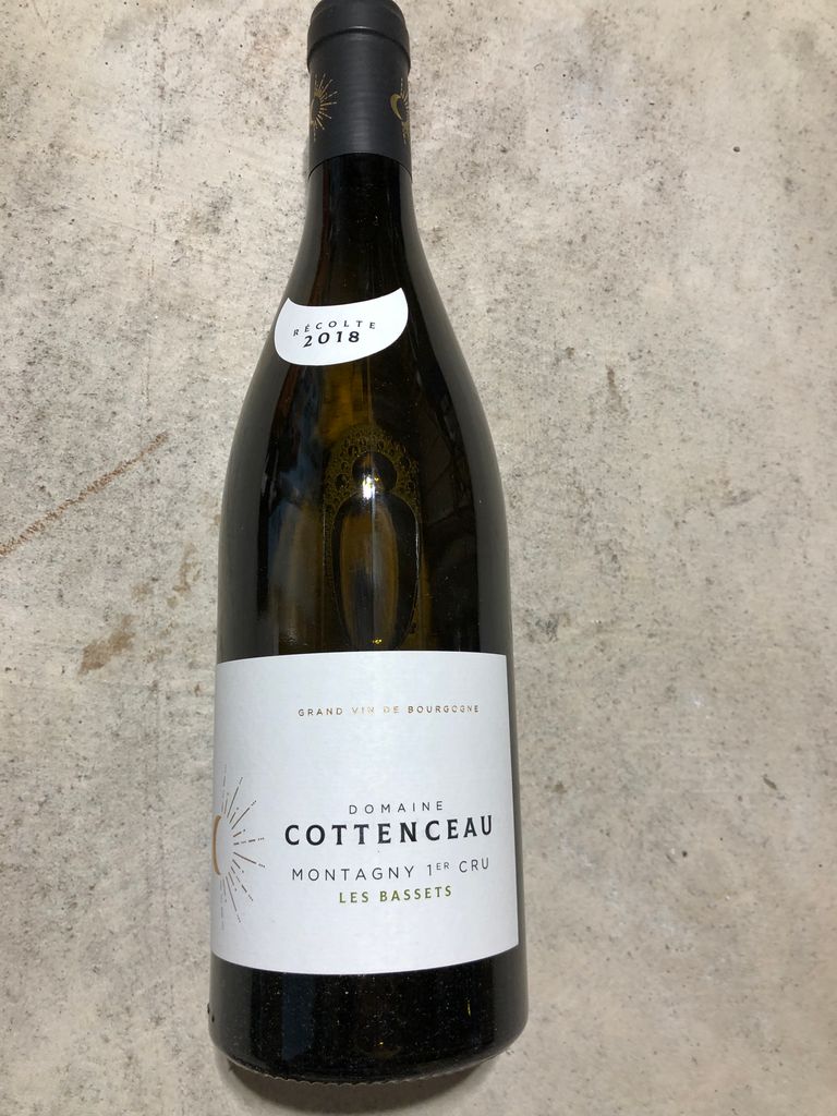 2019 Domaine Cottenceau Montagny 1er Cru Montcuchot, France, Burgundy ...