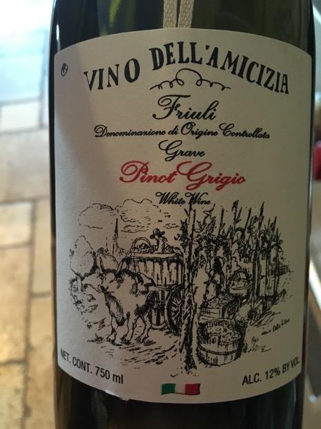 2015 Italo Cescon Friuli Grave Pinot Grigio Vino dell'Amicizia Codroipo ...