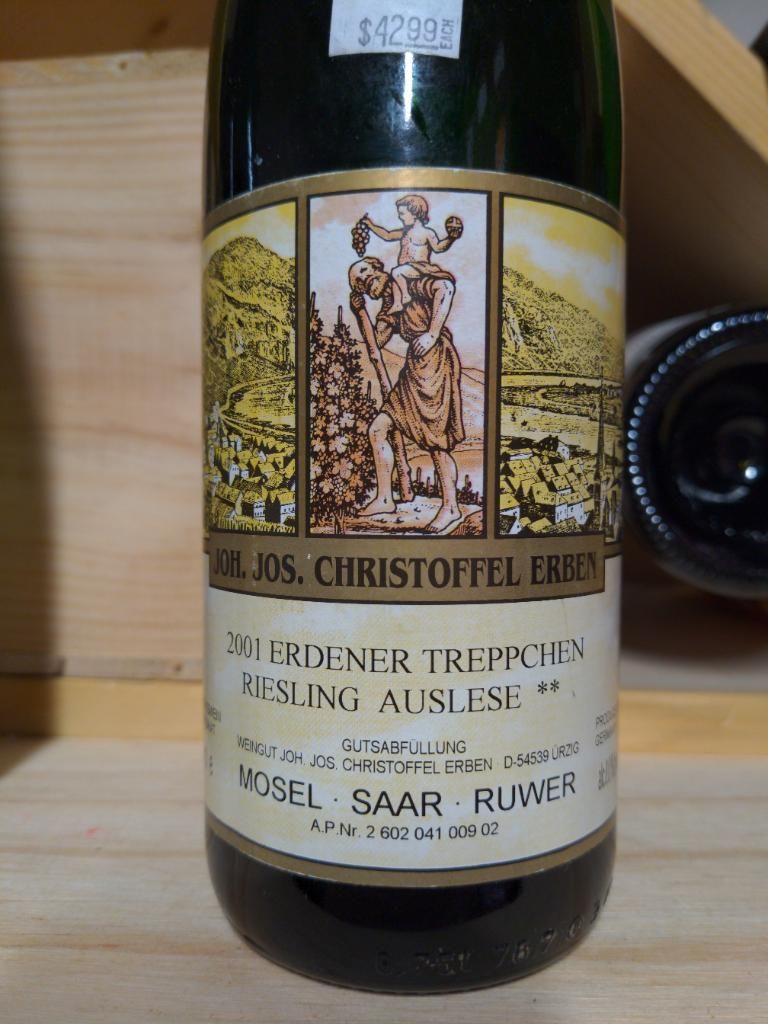 2003 Joh. Jos. Christoffel Erben Erdener Treppchen Riesling Auslese  Goldkapsel ** - CellarTracker