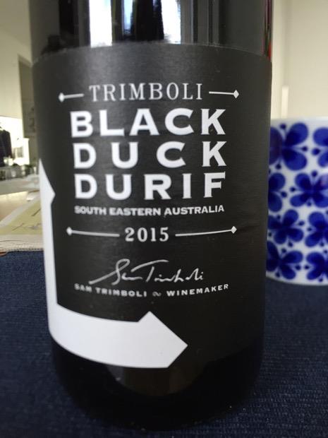 Sam - 2016 CellarTracker Durif Black Trimboli Duck