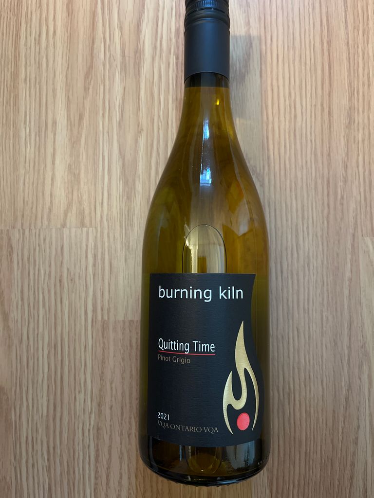 2020 Burning Kiln Pinot Grigio Quitting Time, Canada, Ontario, Lake