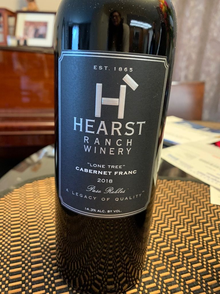 2018 Hearst Ranch Winery Franc Lone Tree, USA, California