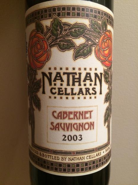 2000 Nathan Cellars Cabernet Sauvignon, USA, California, Napa Valley ...