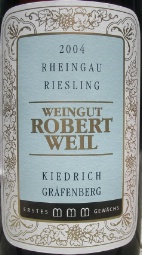 2004 Weingut Robert Weil Kiedricher Gräfenberg Riesling Trocken Erstes ...