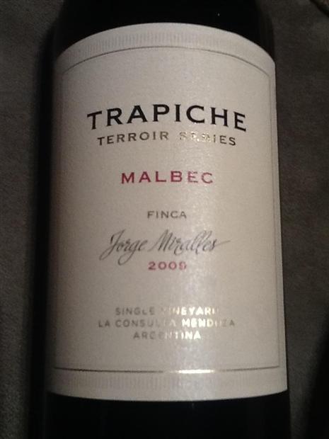 Trapiche sv sarmiento Malbec 750ml (7790240093063)