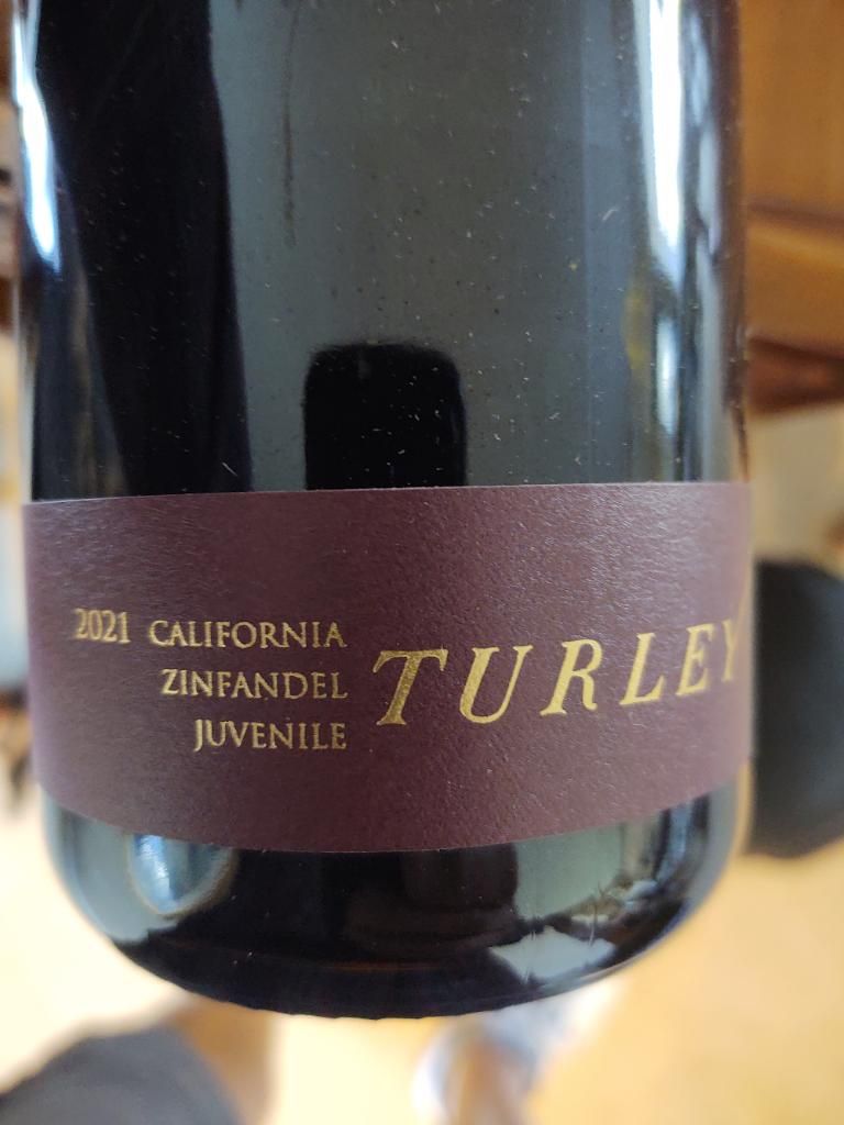 2021 Turley Zinfandel Juvenile, USA, California CellarTracker