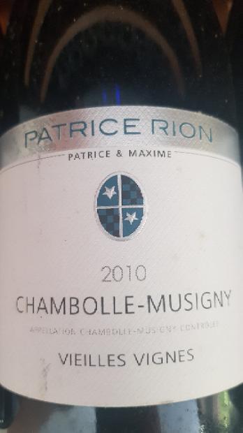 2017 Patrice Rion Chambolle-Musigny Vieilles Vignes
