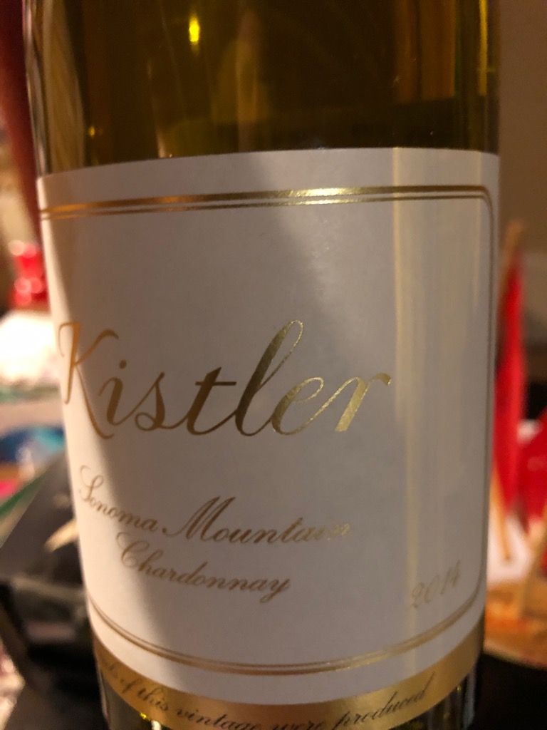 2014 Kistler Chardonnay Sonoma Mountain - CellarTracker