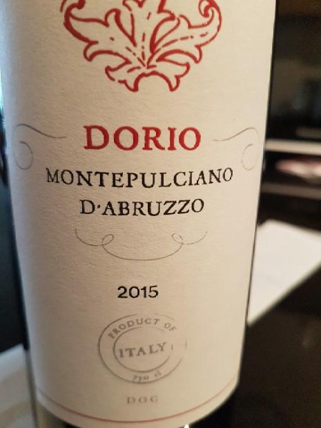 2016 Dorio Montepulciano d'Abruzzo, Italy, Abruzzi, Montepulciano d ...