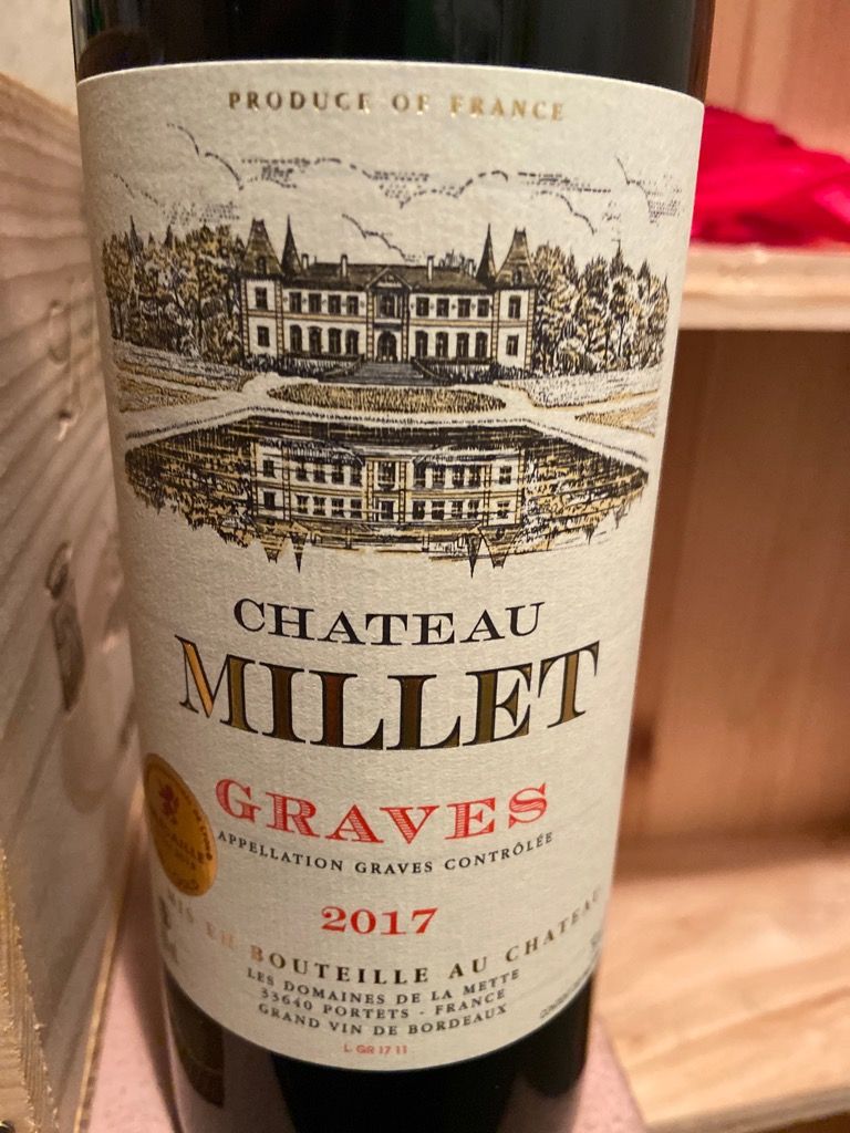 2016 Château Millet, France, Bordeaux, Graves CellarTracker