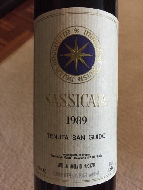 1989 Tenuta San Guido Sassicaia - CellarTracker