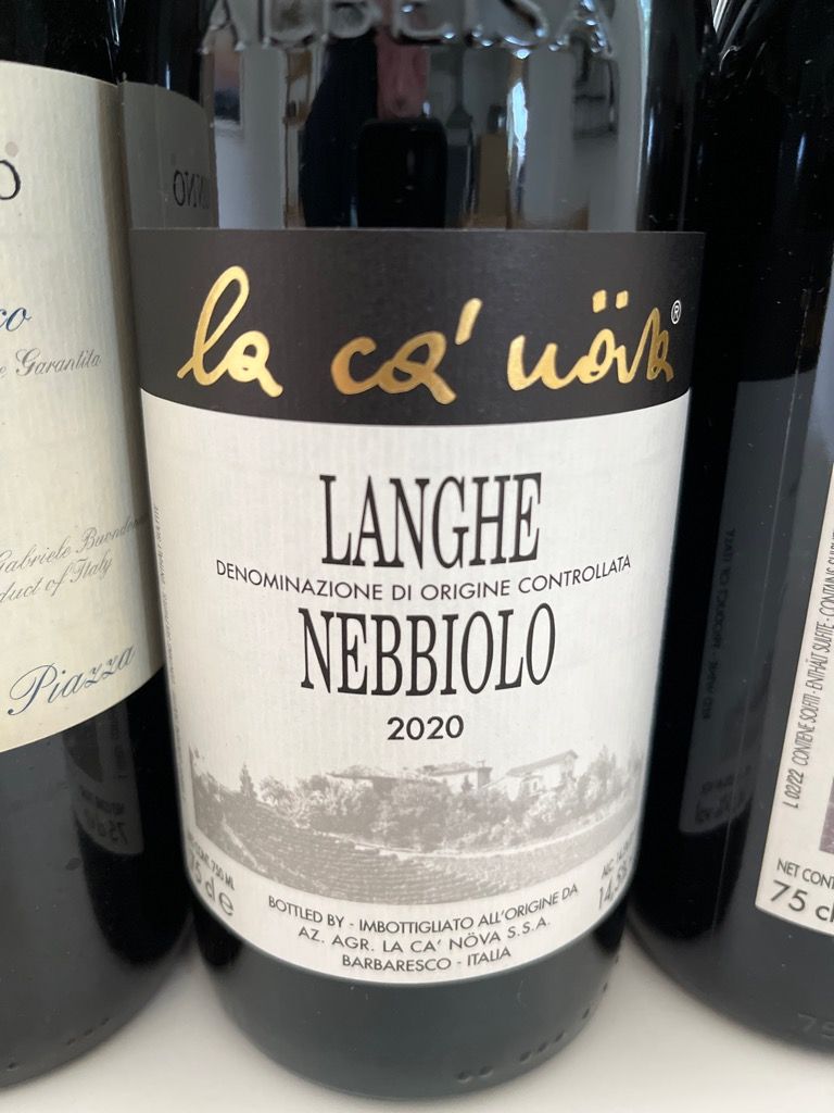 2020 La Ca' Növa Langhe Nebbiolo, Italy, Piedmont, Langhe, Langhe DOC ...