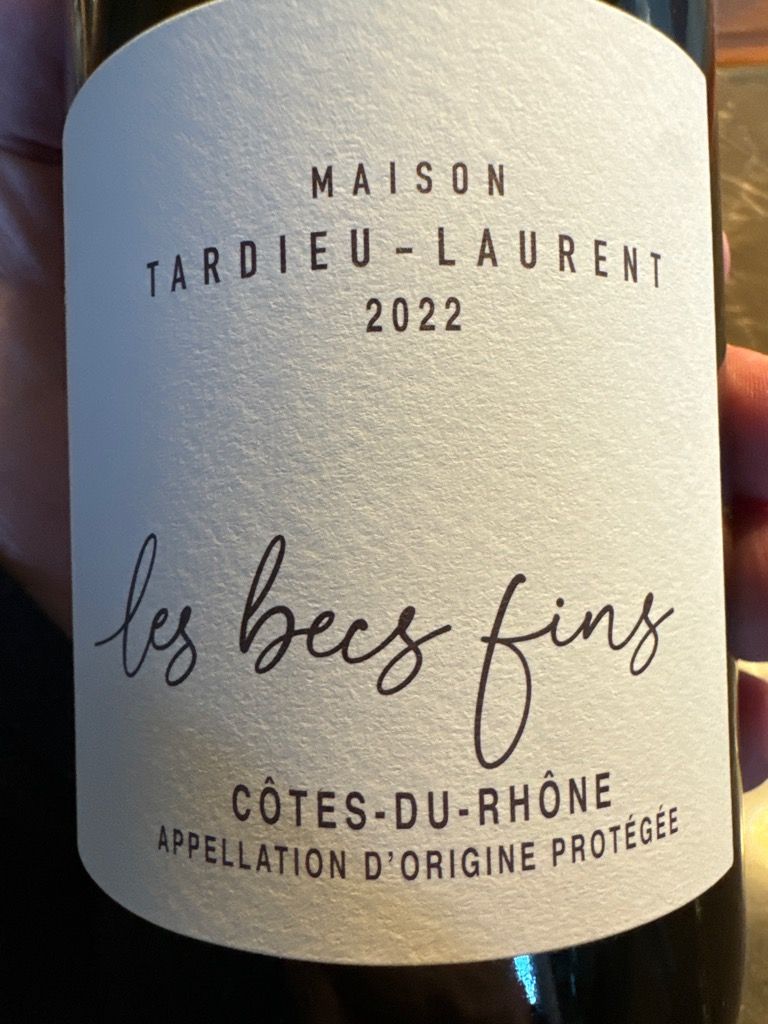 Community Tasting Notes - 2023 Tardieu-Laurent Côtes du Rhône Les Becs ...