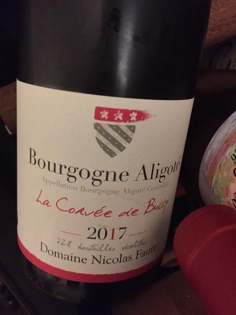 Bourgogne Aligoté La Corvée de Bully - Domaine Nicolas Faure 2022