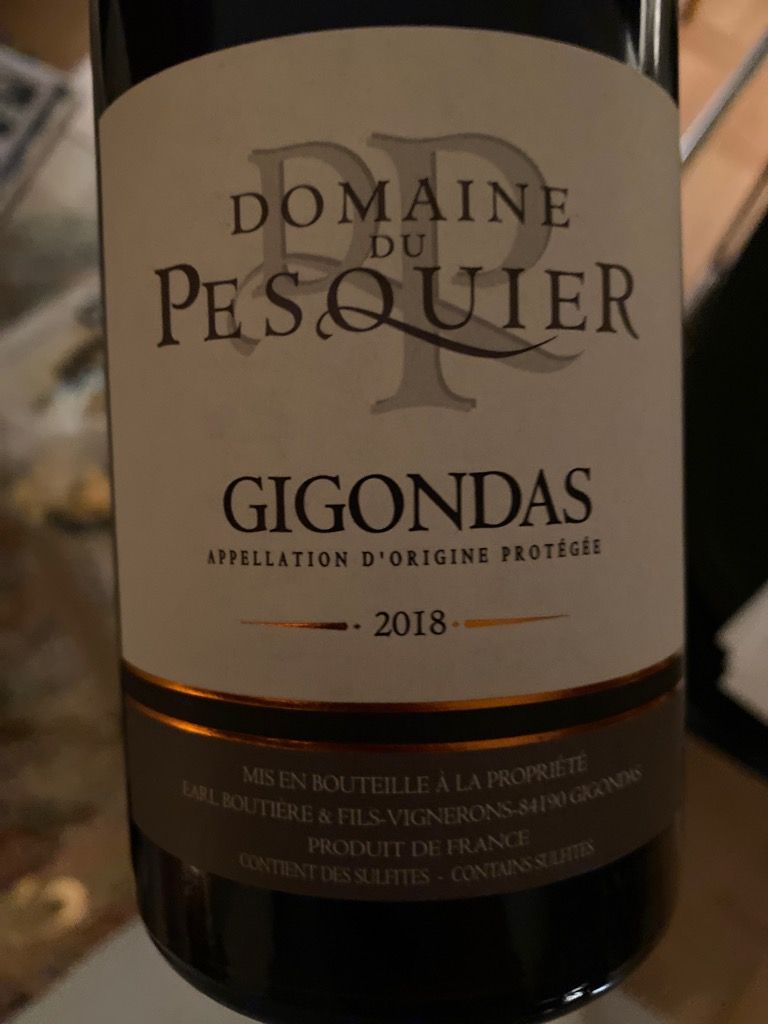 2018 Domaine du Pesquier Gigondas, France, Rhône, Southern Rhône
