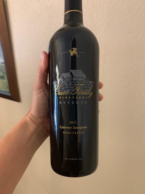 2011 Crane Family Vineyards Cabernet Sauvignon Reserve Napa Valley