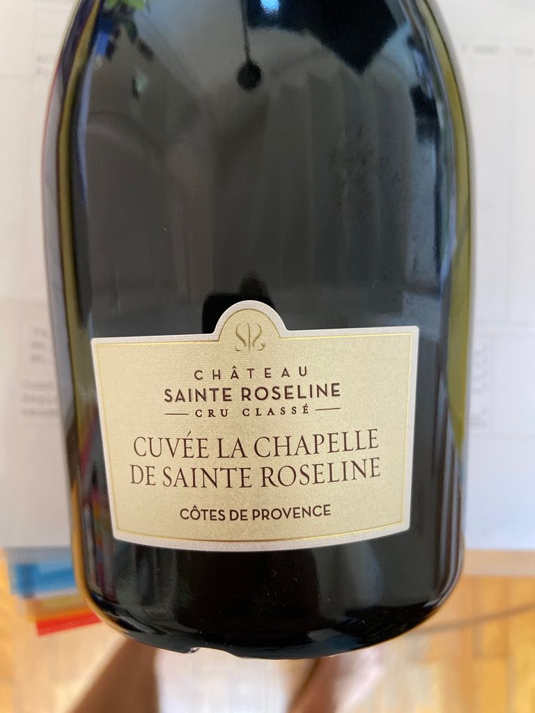 2015 Château Sainte Roseline Côtes de Provence Rouge La Chapelle Sainte Roseline Cru Classé