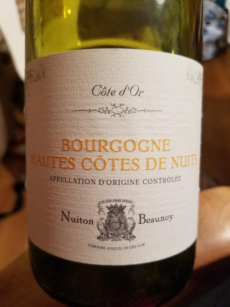 2020 Nuiton-Beaunoy Bourgogne Hautes-Côtes De Nuits Blanc, France ...