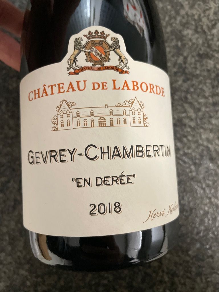 2018 Château de Laborde Gevrey-Chambertin En Dérée, France, Burgundy ...