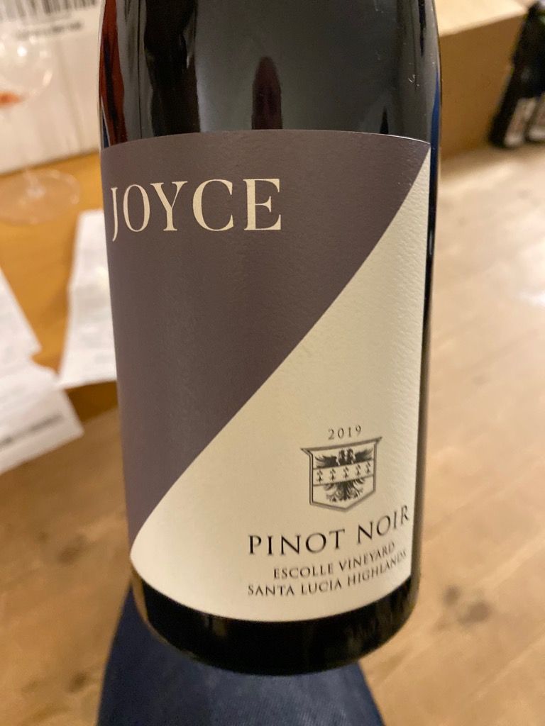 2019 Joyce Vineyards Pinot Noir Escolle Vineyard, USA, California