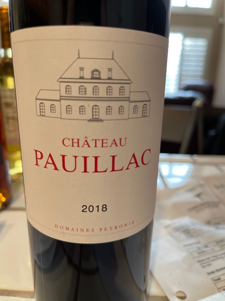 2018 Château-Pauillac, France, Bordeaux, Médoc, Pauillac - CellarTracker