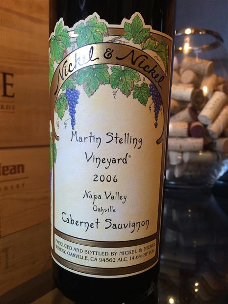 2006 Nickel & Nickel Cabernet Sauvignon Martin Stelling Vineyard ...