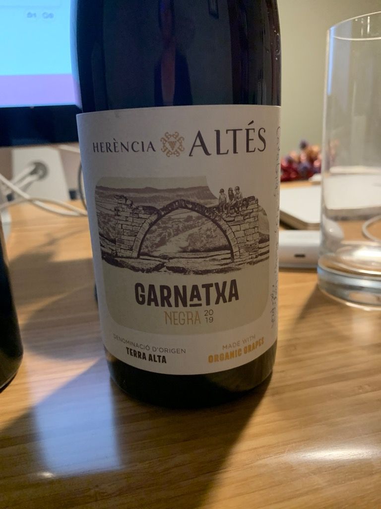 2019 Herencia Altes Garnatxa Negra Terra Alta, Spain, Catalunya, Tarragona, Terra Alta