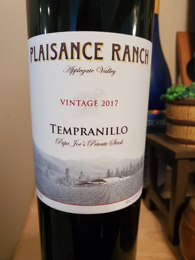 2018 Plaisance Ranch Tempranillo, USA, Oregon, Southern Oregon