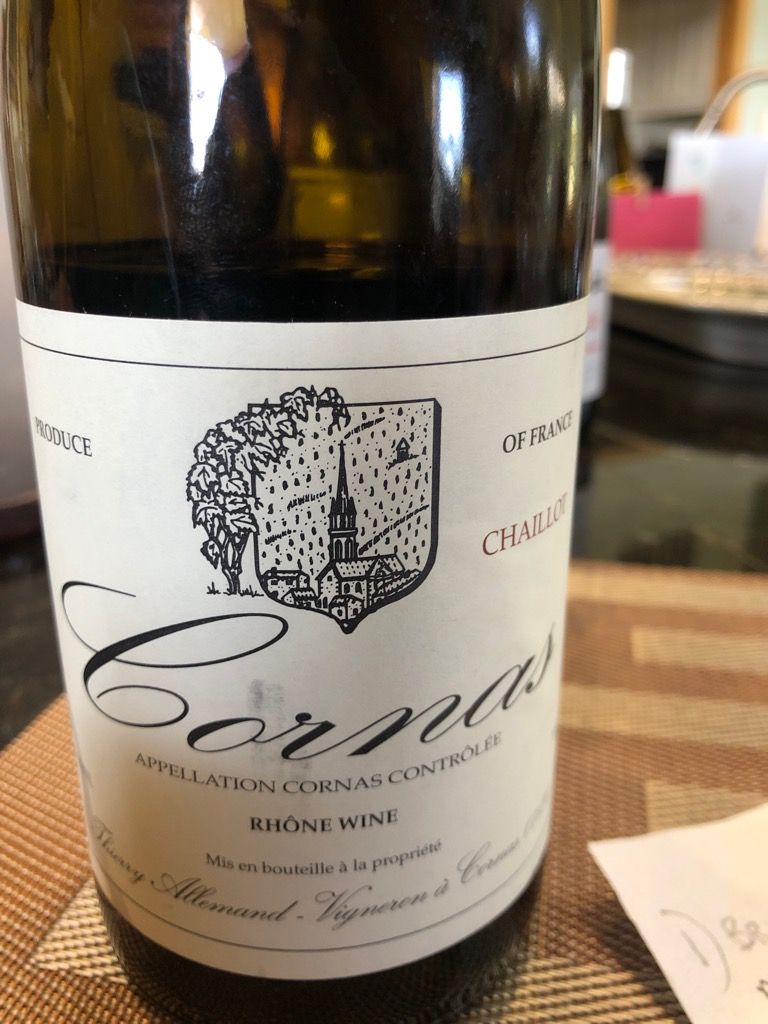 2017 Thierry Allemand Cornas Chaillot - CellarTracker
