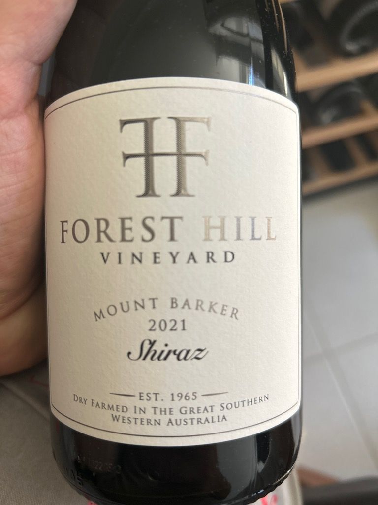 2021 Forest Hill Vineyard Shiraz, Australia, Western Australia, South