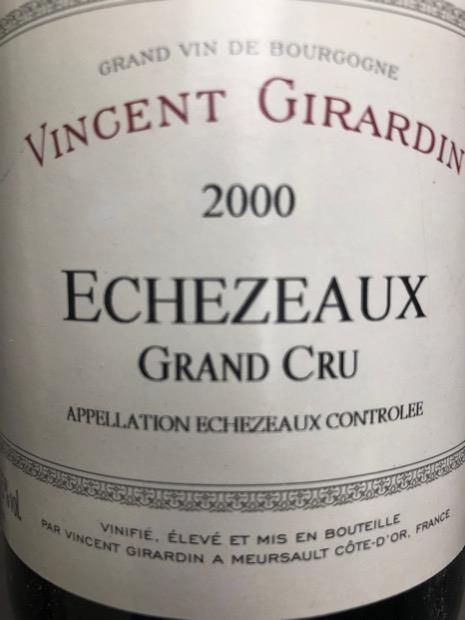 2000 Domaine / Maison Vincent Girardin Echezeaux - CellarTracker
