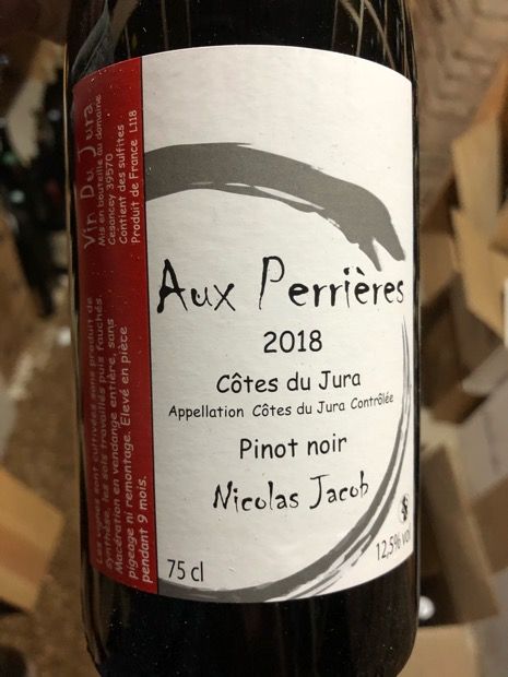 Aux Perrières 2018 Pinot Noir ニコラジャコブ