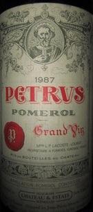 ワイン 1987 Petrus Pomerol Grand Vin Petrus 1987 - Wine of Pomerol