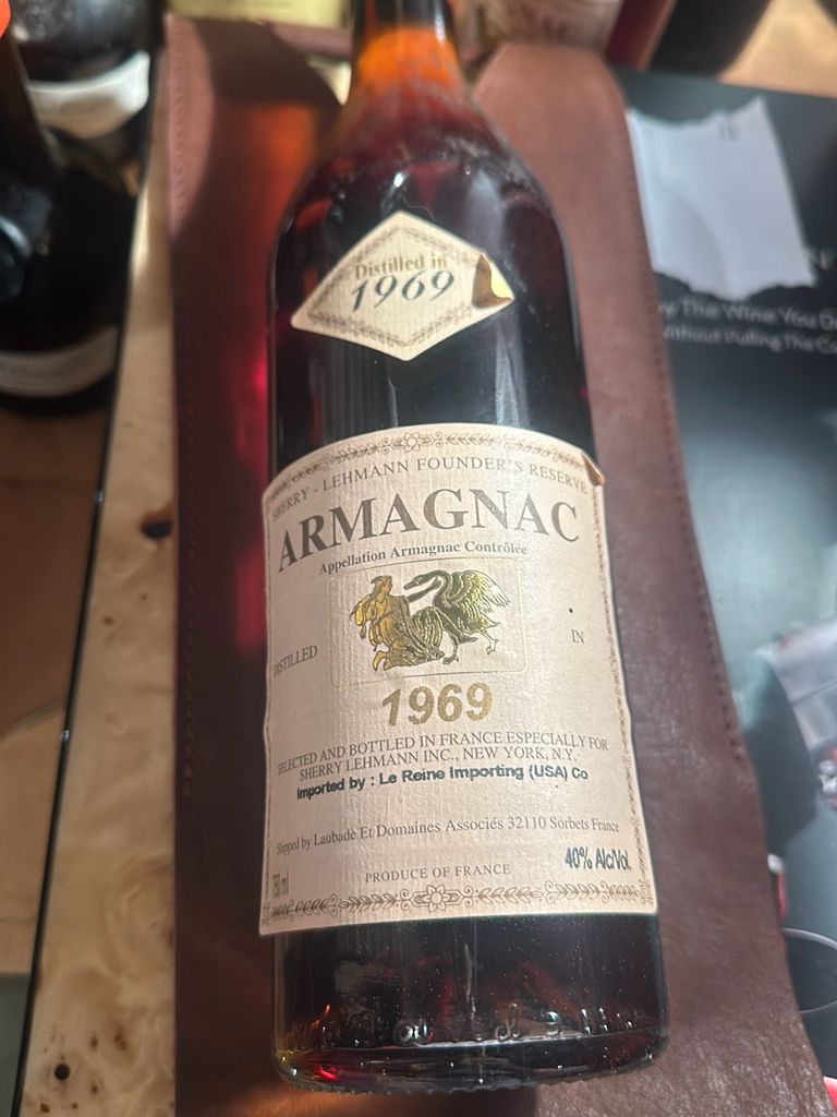 LAUBADE アルマニャック 1964 1964 Château de Laubade Armagnac Sherry-Lehmann Founder's Reserve