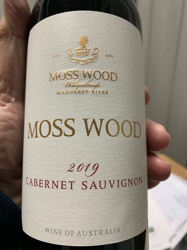 2019 Moss Wood Cabernet Sauvignon - CellarTracker