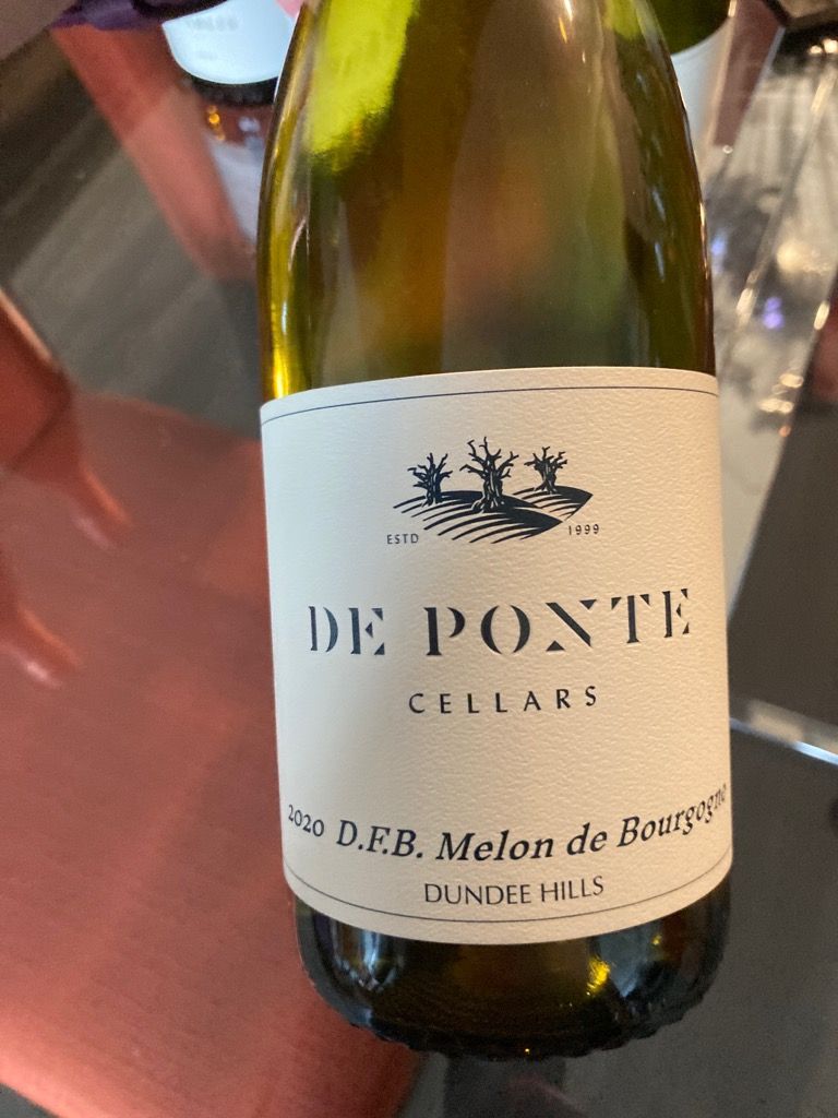 2020 De Ponte Cellars Melon de Bourgogne D.F.B., USA, Oregon