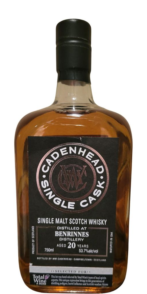 BENRINNES 20年　CADENHEAD 1997 Benrinnes 20 Year Old Cadenhead Single Cask (Total Wine